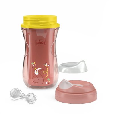 CHICCO Šalica Active termo s tvrdim nastavkom pink, 14mj+