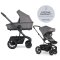 EASYWALKER Kombi-Kinderwagen Harvey⁵ 2in1 Pebble Grey LITE AIR