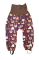 Kinder mitwachsende Winter Softshellhose mit Lamm Monkey Mum® - Waldtiere - Braun