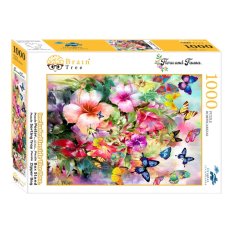 Brain Tree Puzzle Flowers and Butterflies 1000 pieces