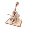 RoboTime 3D dřevěná skládačka hrací skříňky Kouzelné violoncello barevné (mechanický pohon)