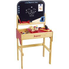 Jeujura Wooden Workbench with Construction Set for Little DIY Enthusiasts 39 Pieces