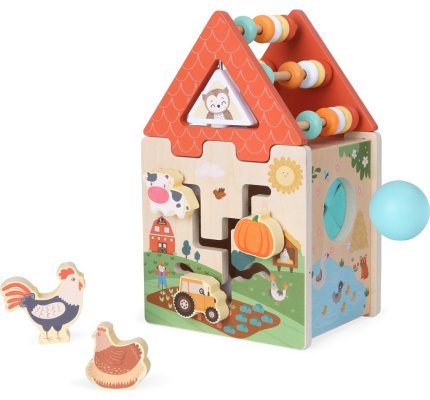 2Kids Toys Motorikwürfel Bauernhof 2 in 1