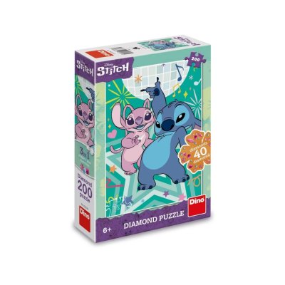 Puzzle Dino Stitch diamond 200 elementów