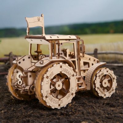 Ugears Puzzle 3D de Madeira Mecânico Trator Wins