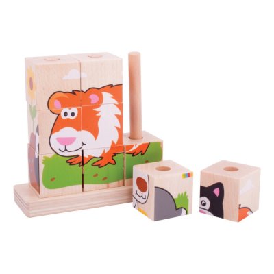 Bigjigs Baby Cubi da Infilare Animali