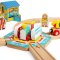 Bigjigs Rail Drehscheibe mit Teeblatt-Motiv