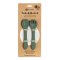 PETITE&MARS Cutlery silicone TAKE&MATCH Misty Green 6m+