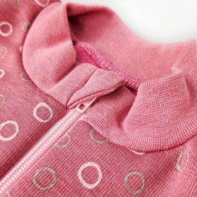 Felpa calda con zip - rosa