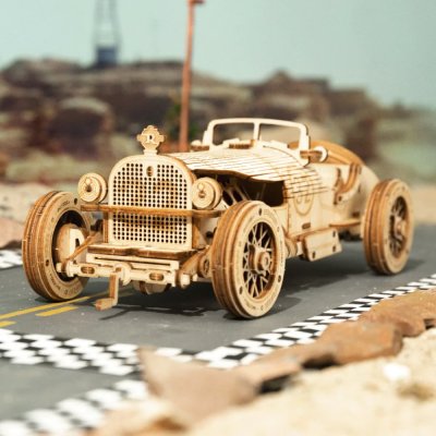 RoboTime 3D houten modelbouwpakket Raceauto