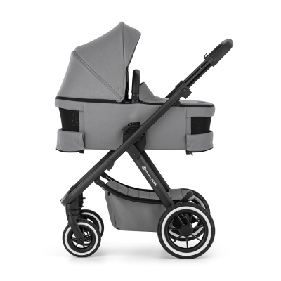 PETITE&MARS Kočárek kombinovaný ICON 2v1 Dove Grey LITE AIR + Core Pro i-Size Black Grey + Báze