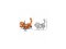 Sluban Pleyerid M38-P8018 Chat mécanique orange