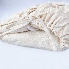 Zavinovačka šnurovacia pevná chrbát ANGEL - Outlast® - béžová drobné kvety