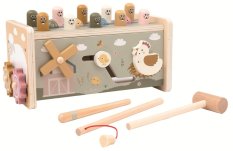2Kids Toys Multifunktionale Hammerbank Bauernhof