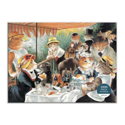 Galison Puzzle Rudererfrühstück mit Katzen, 1000 Teile