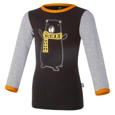 Tričko šmyk obrázok DR Outlast® - čierna-medveď/pruh