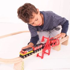 Bigjigs Rail CN Güterzug + Schienen