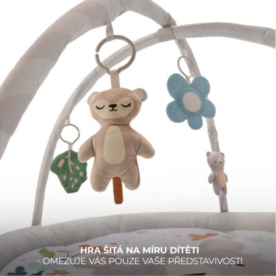 KINDERKRAFT Speelkleed met speelboog Cozyplay Lichtgrijs