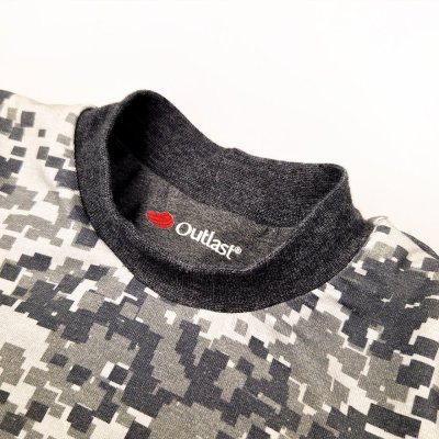 Bluza podszyta kieszeń Outlast® - pixel/ciemnoszary melanż