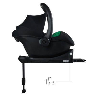KINDERKRAFT Silla de coche Mink Pro 2 i-size (0-13 kg) y base Mink FX 2 Black
