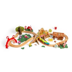 Bigjigs Rail Lesena železnica Pošasti