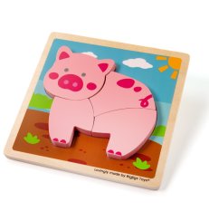 Bigjigs Toys Läggpussel - Gris