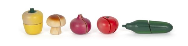 small foot Conjunto de Frutas e Legumes para Cortar Fresh
