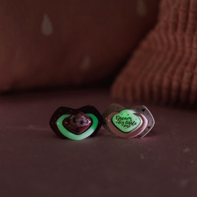 CANPOL BABIES Set symmetrischer Silikon-Schnuller Light Touch 0-6m Sleepy Koala rosa
