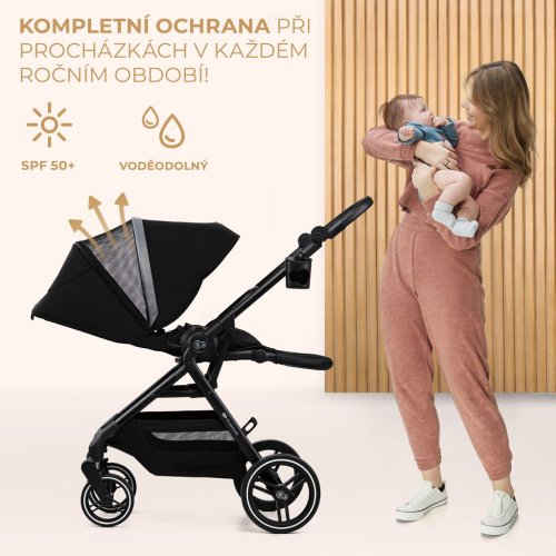 KINDERKRAFT SELECT Sportska kolica Yoxi Pure Black