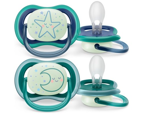 Philips AVENT Ultra Air Nachtschnuller 6-18m Junge, 2 Stk