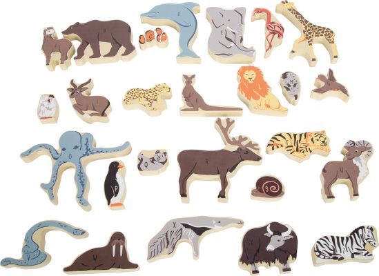 small foot Zwierzęce puzzle litery