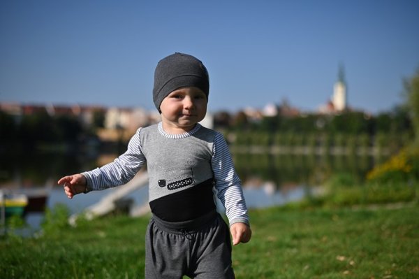 Dunne joggingbroek Outlast® - donkergrijs gemêleerd