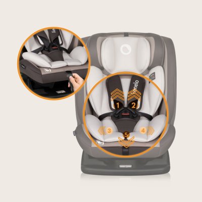 LIONELO Seggiolino Auto Aart i-Size (40-150 cm) Beige Latte