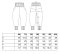 Cordhose mit Saum - Burgunderrot