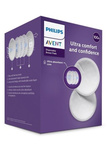 Philips AVENT coussinets d'allaitement jetables 2x100 pcs