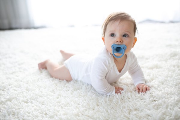 DR.BROWN'S Smoczek HappyPaci 0-6m 2 szt., niebieski/zielony (PS12008)