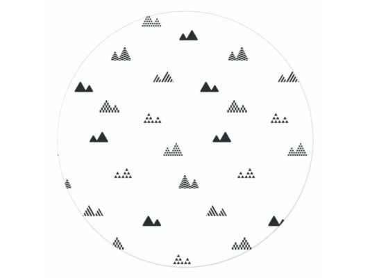 LALALU Podložka na hraní kulatá Little Mountain průměr 120 cm