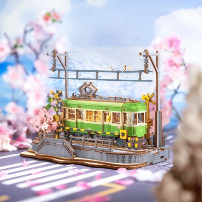 RoboTime 3D Holzbausatz Station mit Sakura
