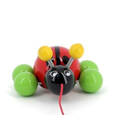 Vilac Coccinelle en bois à tirer