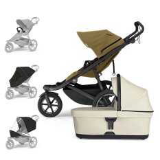 THULE lastenrattaat Urban Glide 3 Nutria/Soft Beige setti L