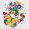 Puzzle sagomato Galison Christian Lacroix Farfalla e Bouquet in set