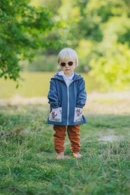 Softshell kinderbroek met membraan Monkey Mum® - Herfstbladeren