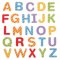 Bigjigs Toys Magnetisches buntes Alphabet (Großbuchstaben)