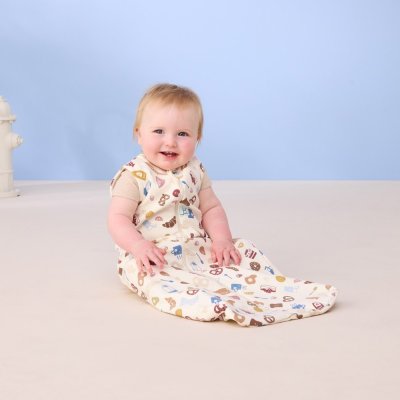 ERGOPOUCH Śpiworek do spania bawełna organiczna Jersey Bon Appetit 3-12 m, 6-10 kg, 0,2 tog