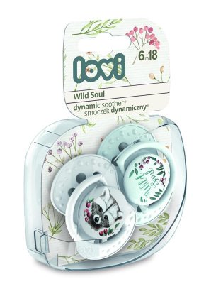 LOVI Schnuller Silikon dynamisch Wild Soul 6-18 m 2 Stück Junge