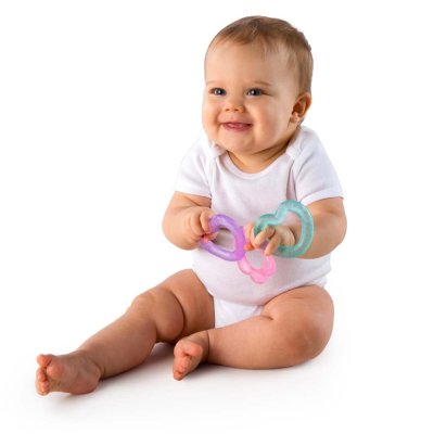BRIGHT STARTS Mordedor relleno de agua PiP - 3 formas, 3m +