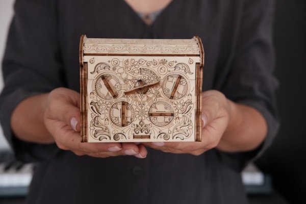 EscapeWelt Drewniane Puzzle 3D Secret Treasure Box
