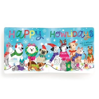 Mudpuppy Boek met schattige hondjes Ho Ho Howl!