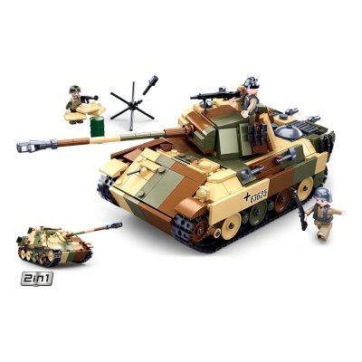 Sluban Army N38-B0859 Tanque Medio Camuflado 2 en 1