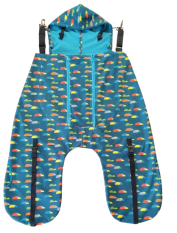 Monkey Mum® Isoleringspåse i softshell till barnvagn eller bärselen Carrie - Sköldpadda